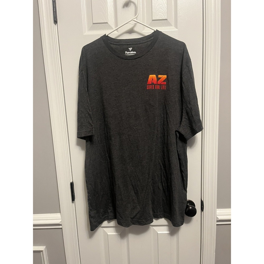 Men's Fanatics Heather Charcoal Super Bowl LVII Sunset Landscape T-Shirt 2XL